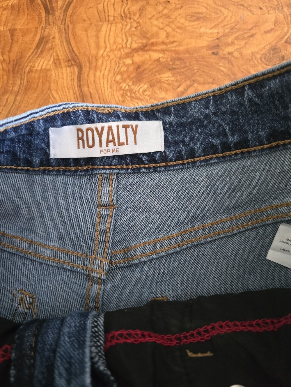 Royalty For Me High Rise Wide Leg Raw Hem Jeans Womens size 8 - Picture 4 of 5